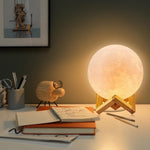 Rechargeable LED Moon Lamp