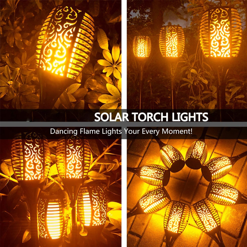 LED Solar Flame Lights