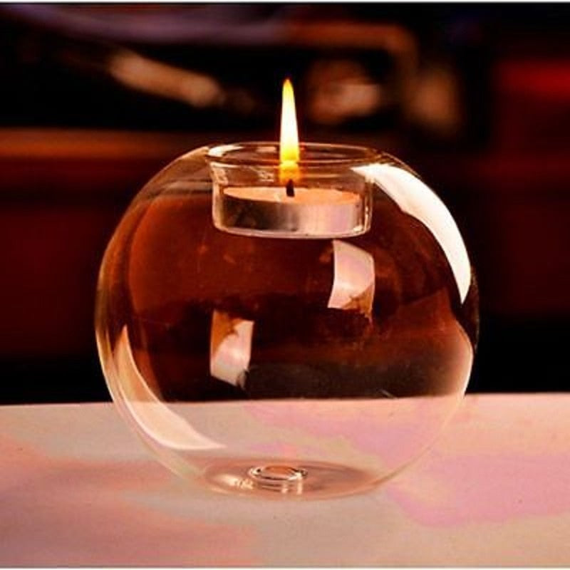 Crystal Glass Candle Holder