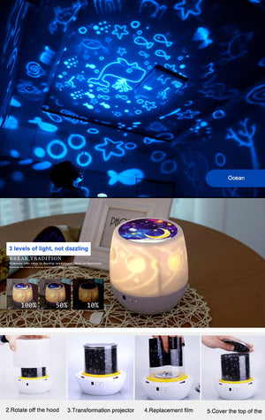 Starry Moon Night Lamp