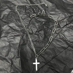 Multilayer Silver Color Metal Chain