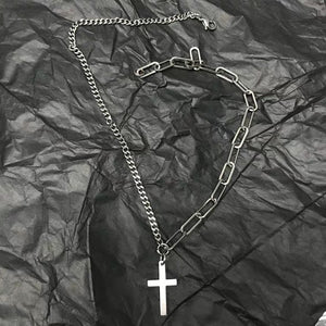 Multilayer Silver Color Metal Chain