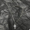Multilayer Silver Color Metal Chain