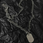 Multilayer Silver Color Metal Chain
