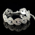 Rhinestone Crystal Metal Chain Bracelet