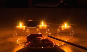 Crystal Glass Candle Holder