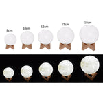 Rechargeable LED Moon Lamp
