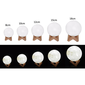Rechargeable LED Moon Lamp