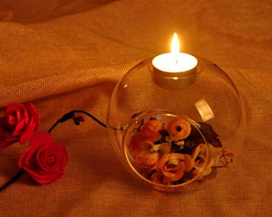 Crystal Glass Candle Holder