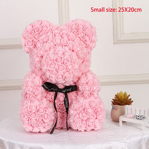Rose Flower Teddy Bear