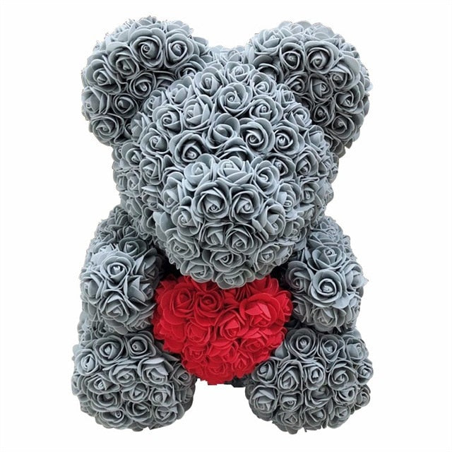 Rose Flower Teddy Bear