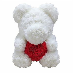 Rose Flower Teddy Bear