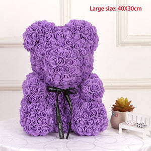 Rose Flower Teddy Bear