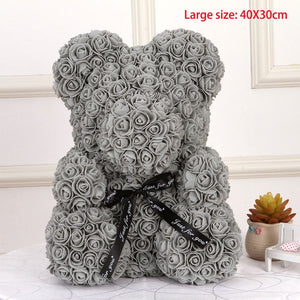 Rose Flower Teddy Bear