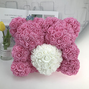 Rose Flower Teddy Bear