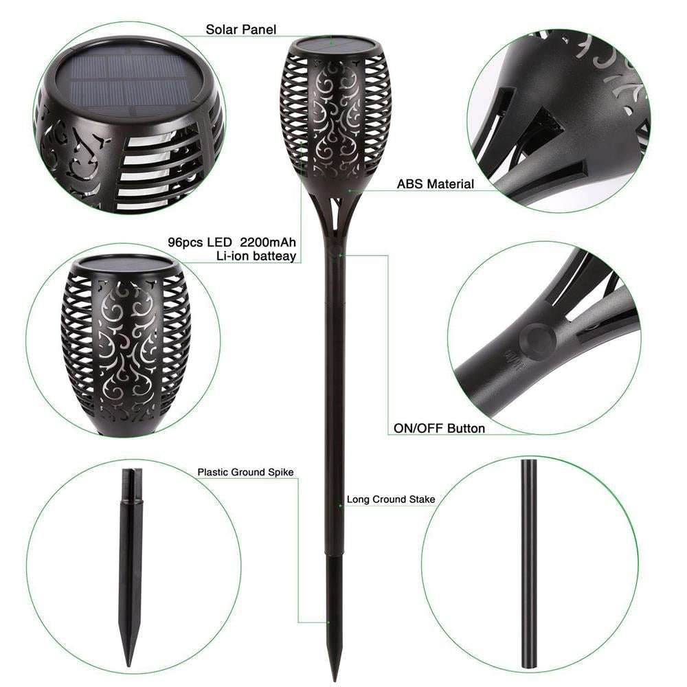 LED Solar Flame Lights