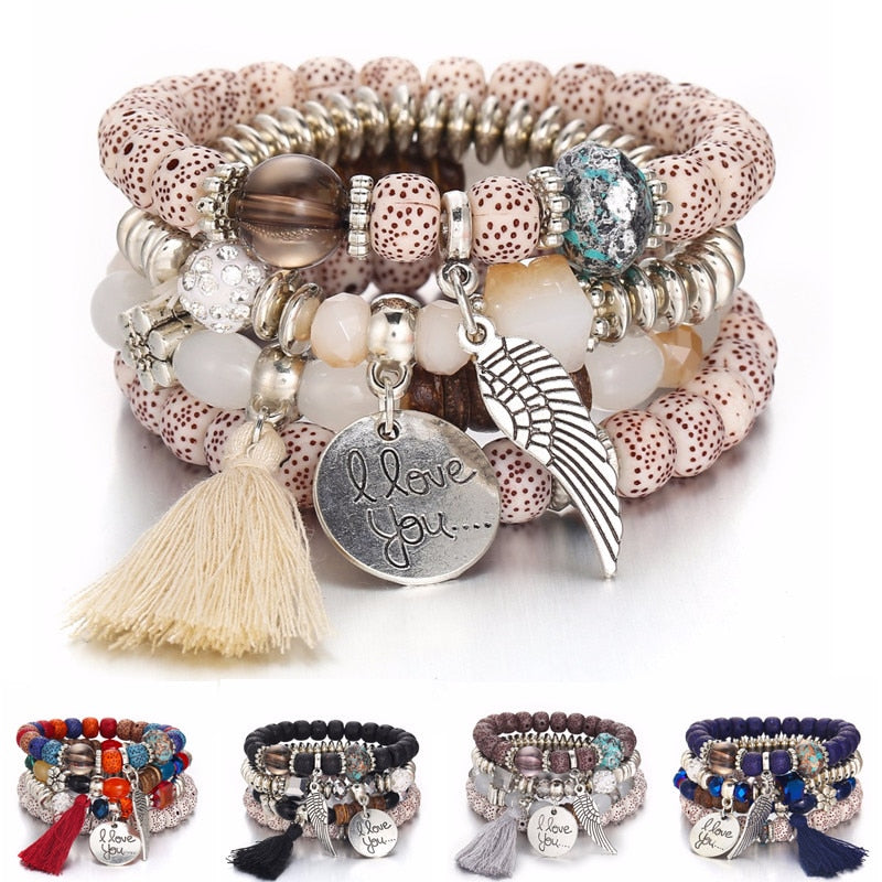 Tassel Natural Stone Bracelet